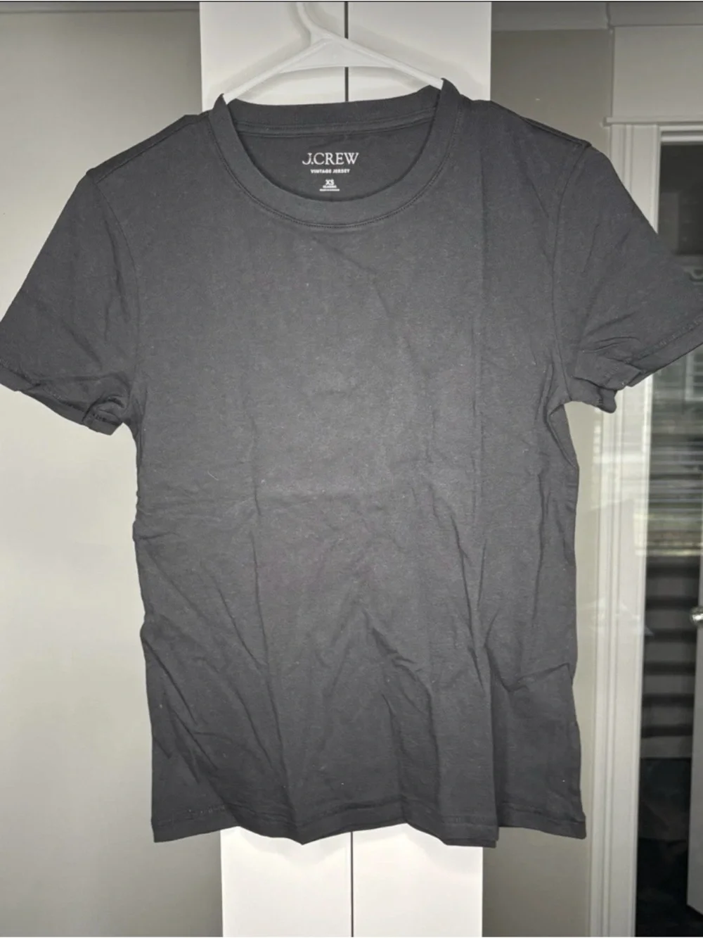 NWT J. Crew Vintage Jersey Classic-fit Crewneck T-shirt Short Sleeve Black